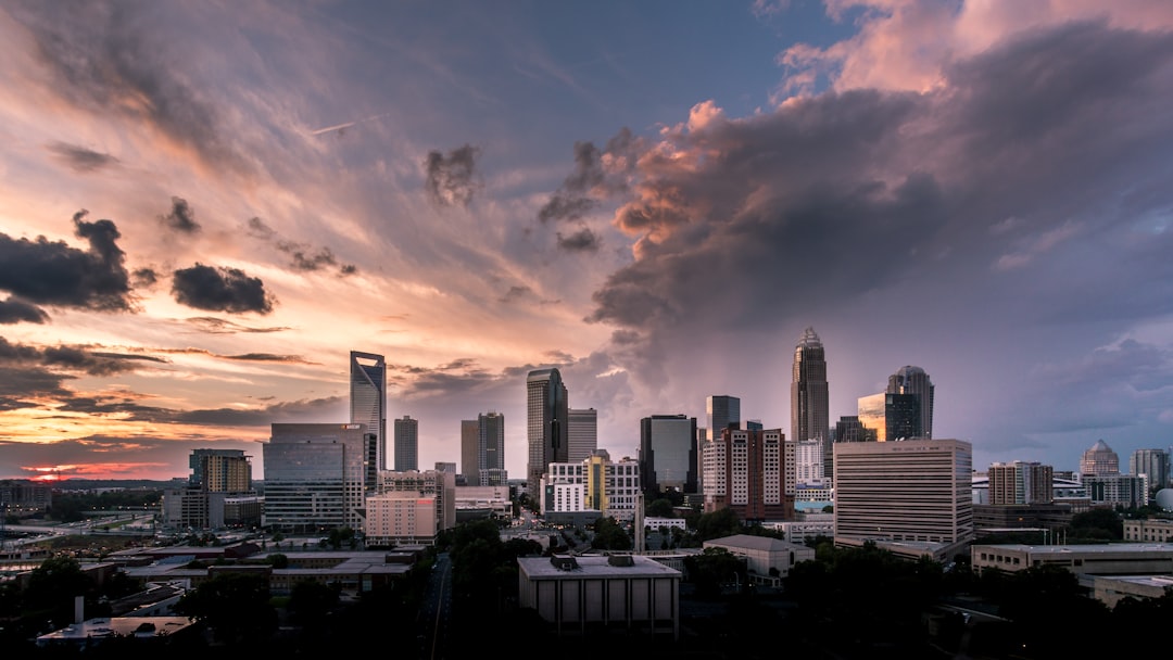 charlotte weather forecast - bird's-eye view of city